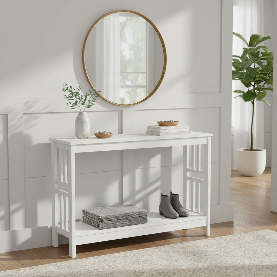 WULAR Wooden Console Table - White