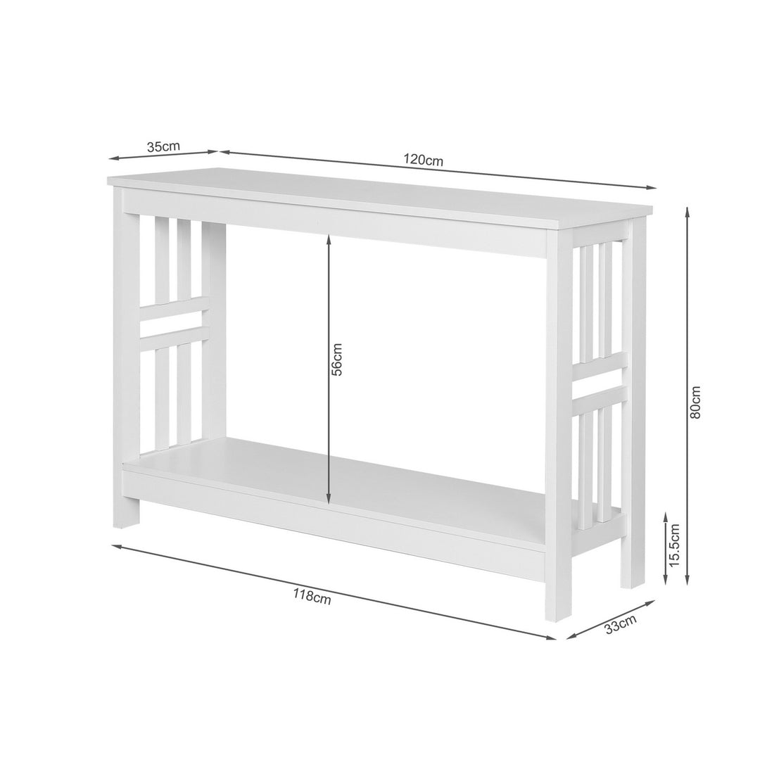 WULAR Wooden Console Table - White