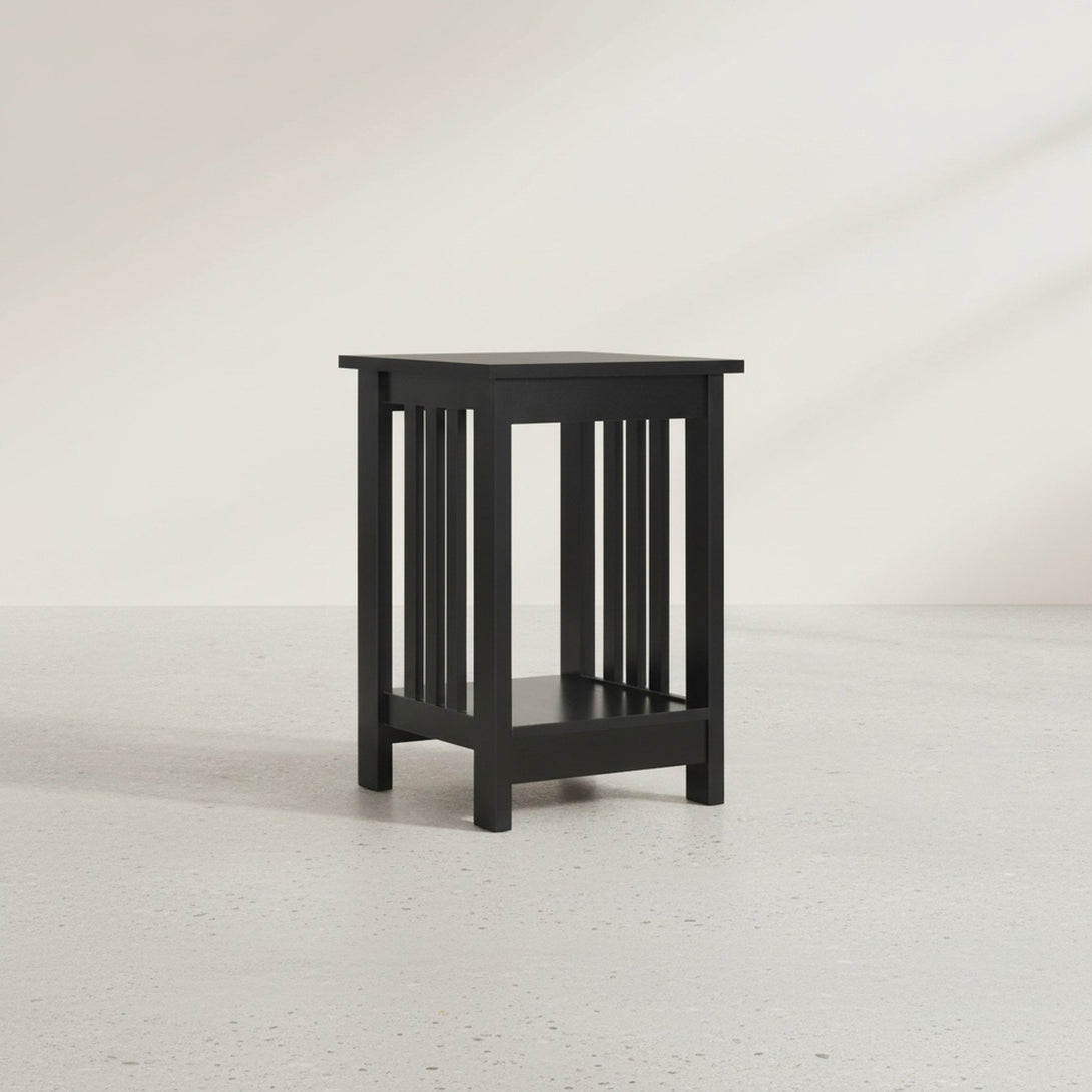 WULAR Square Side Table Coffee Table - Black