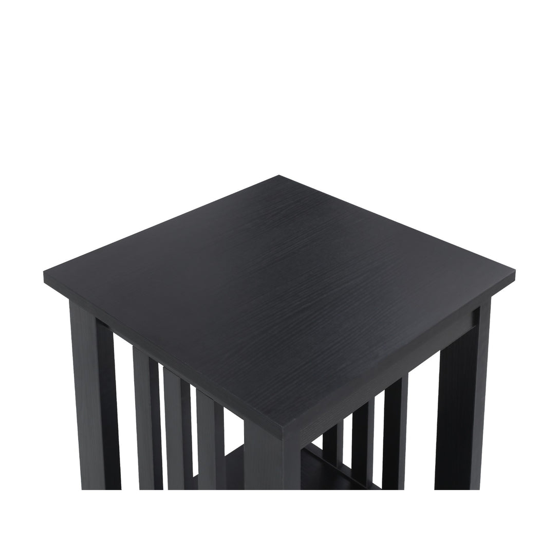 WULAR Square Side Table Coffee Table - Black