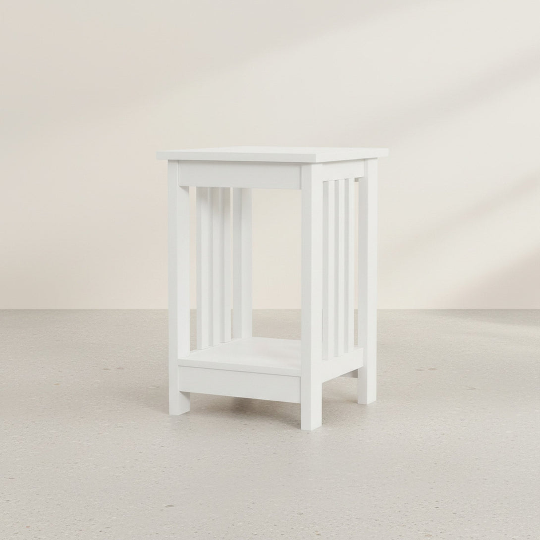 WULAR Square Side Table Coffee Table - White
