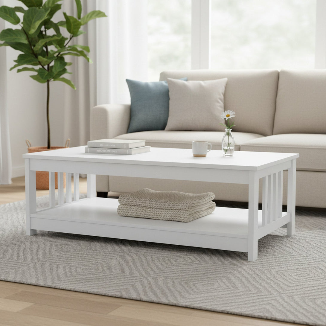 WULAR Rectangle Coffee Table - White