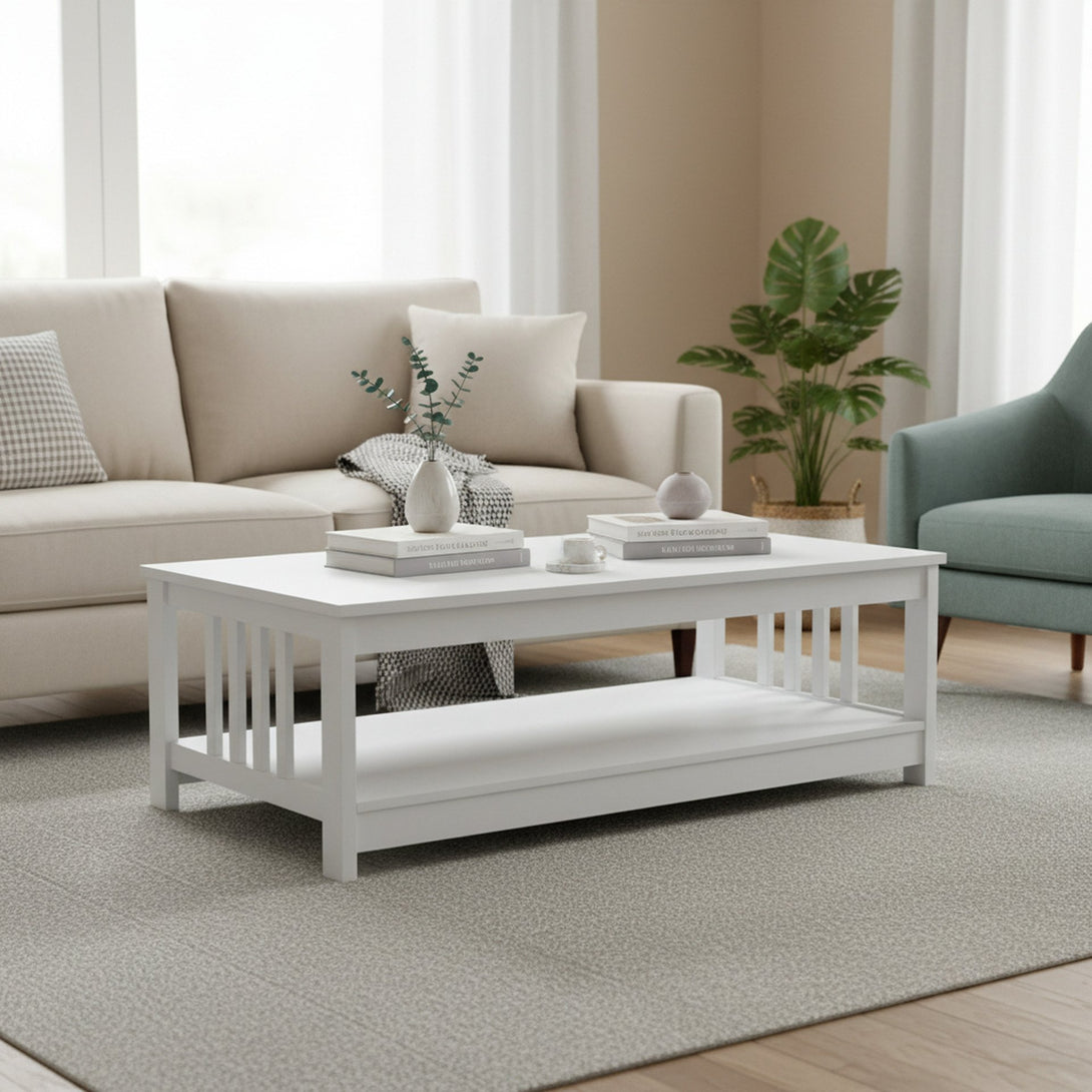 WULAR Rectangle Coffee Table - White