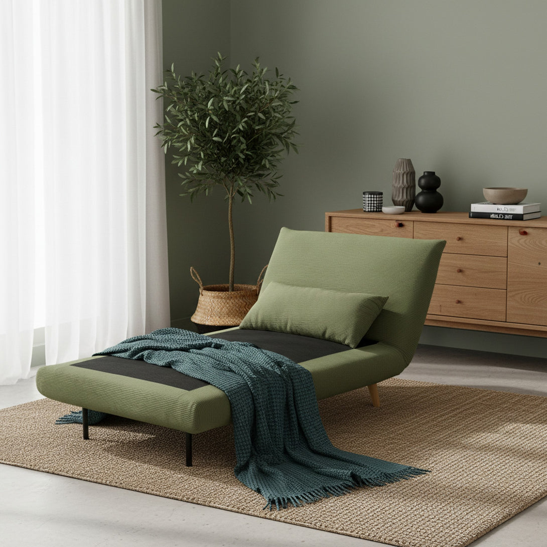 Hastings 1 Seat Fold-Out Sofa Bed - Olive