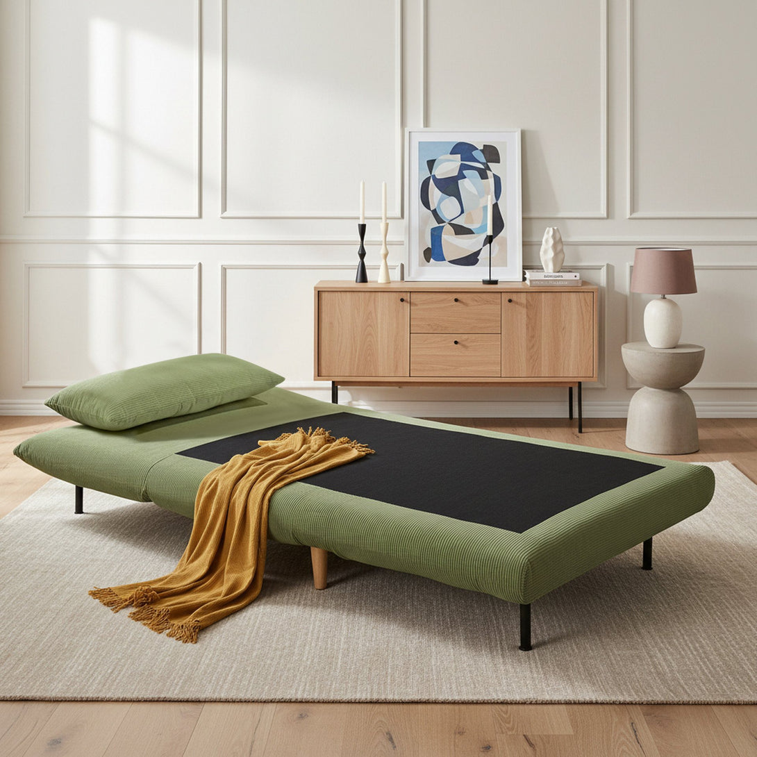 Hastings 1 Seat Fold-Out Sofa Bed - Olive