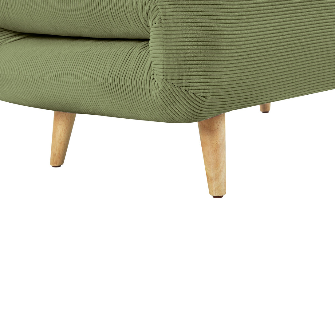 Hastings 1 Seater Fold-Out Sofa Bed - Olive