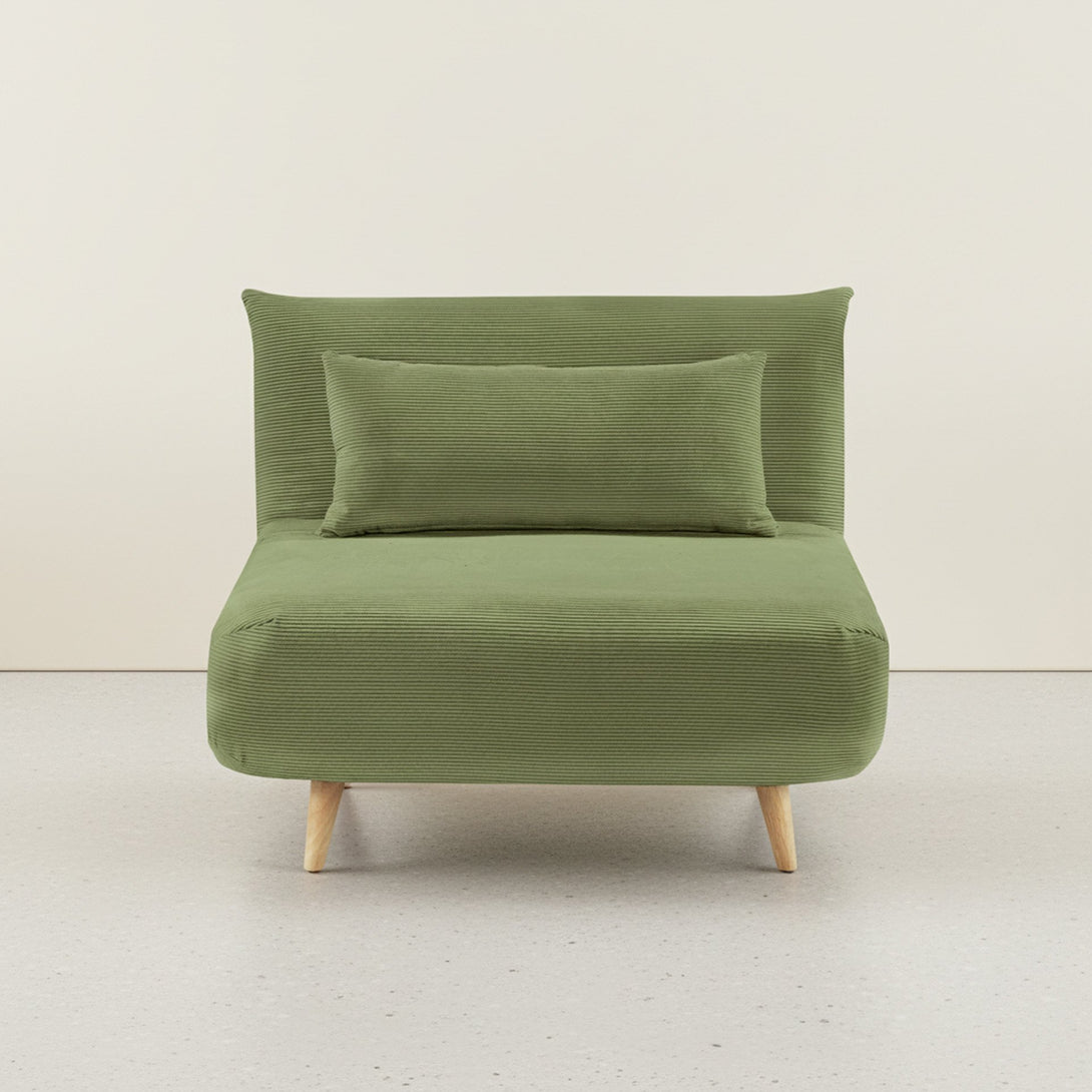 Hastings 1 Seat Fold-Out Sofa Bed - Olive