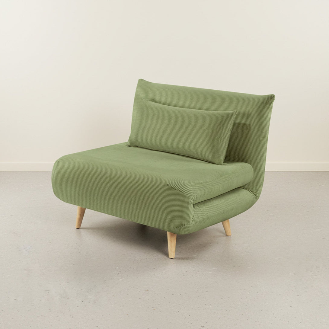 Hastings 1 Seat Fold-Out Sofa Bed - Olive