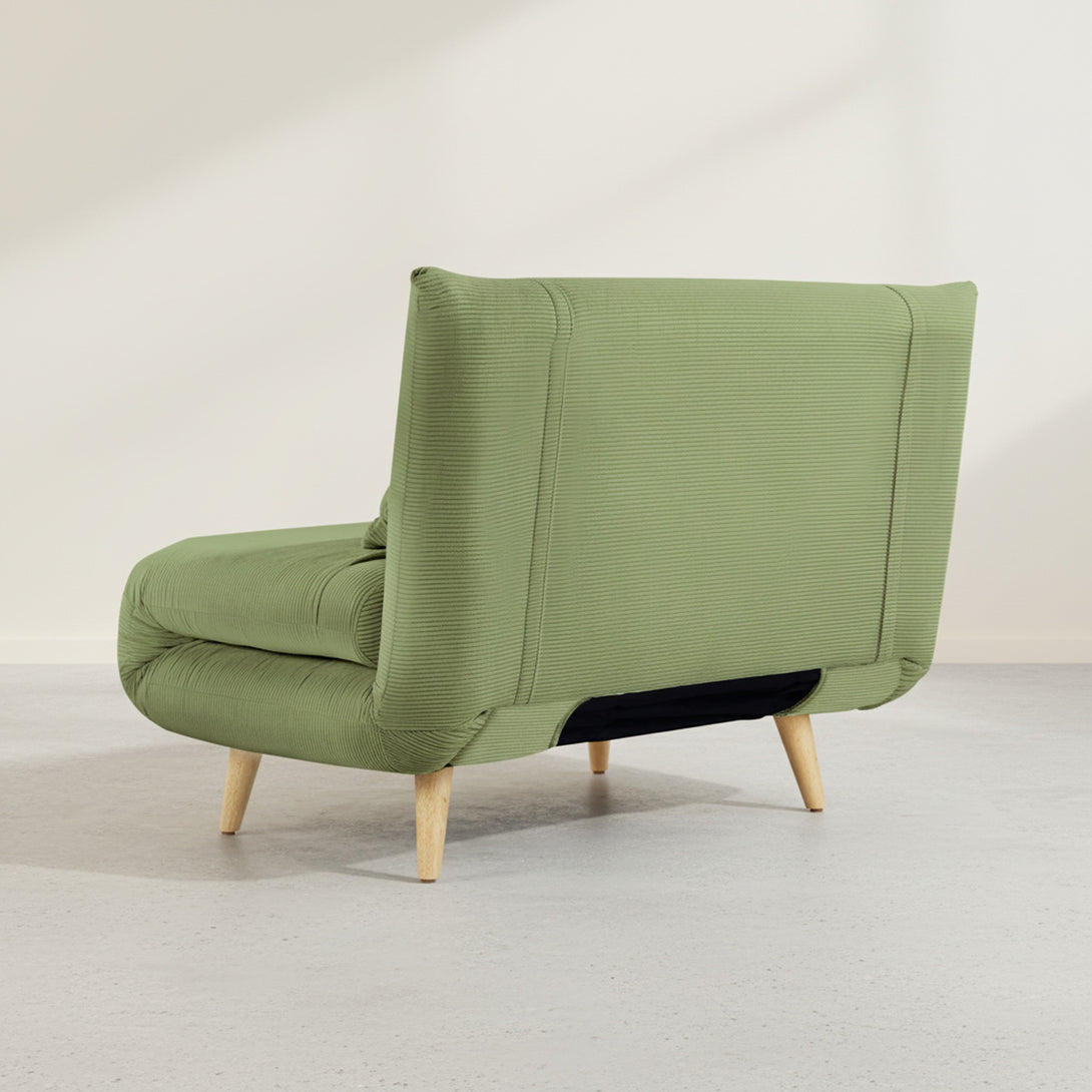 Hastings 1 Seat Fold-Out Sofa Bed - Olive