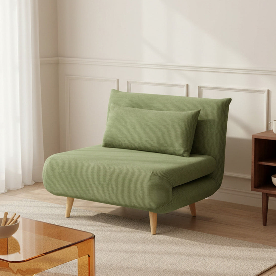 Hastings 1 Seat Fold-Out Sofa Bed - Olive