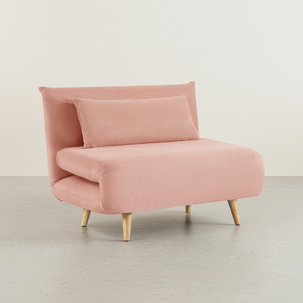 Hastings 1 Seat Fold-Out Sofa Bed - Pink