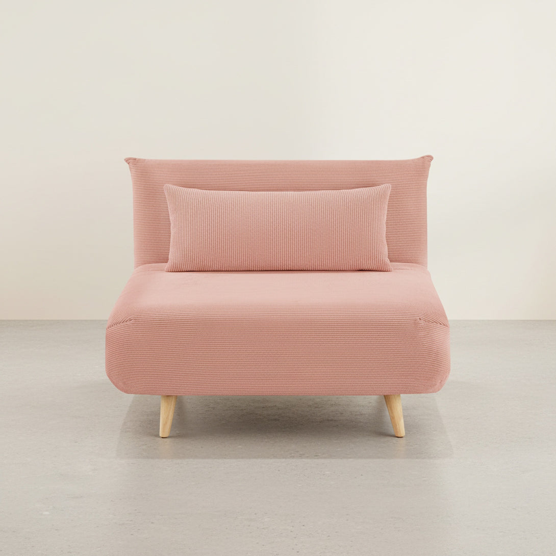Hastings 1 Seat Fold-Out Sofa Bed - Pink