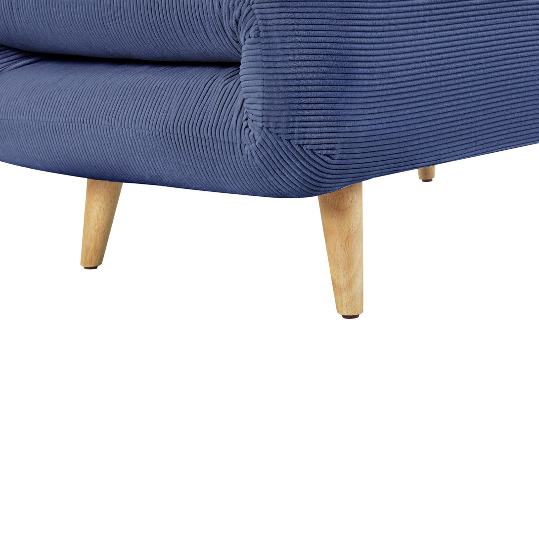 Hastings 1 Seater Fold-Out Sofa Bed - Navy Blue