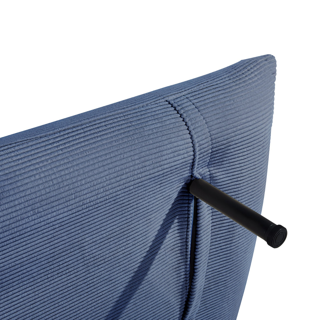 Hastings 1 Seater Fold-Out Sofa Bed - Navy Blue