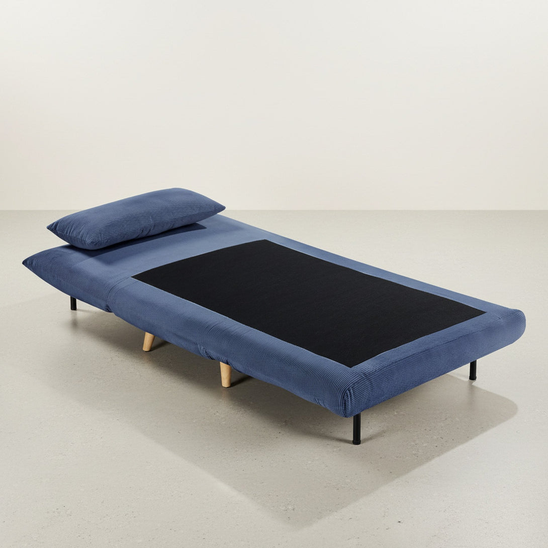 Hastings 1 Seat Fold-Out Sofa Bed - Navy Blue