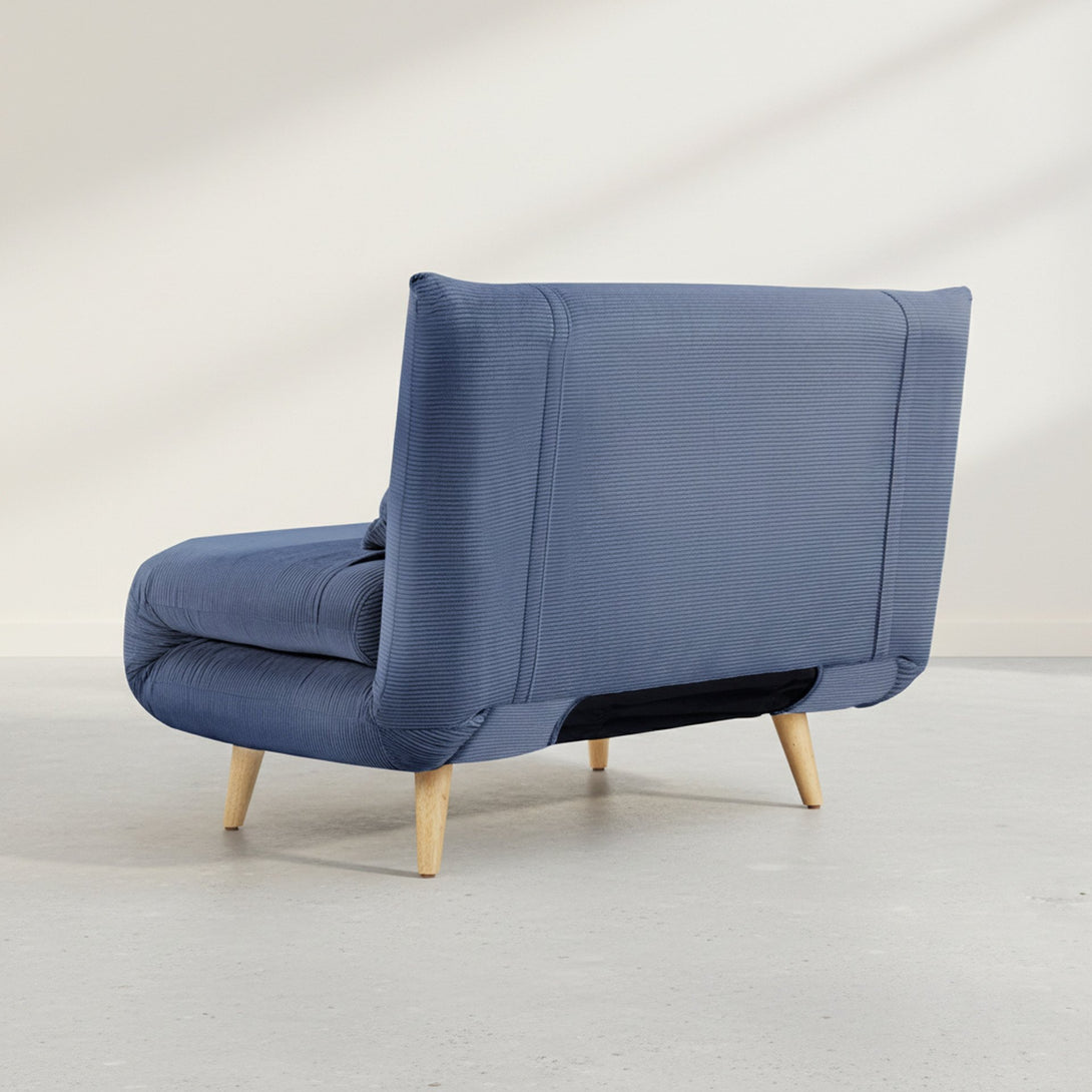 Hastings 1 Seat Fold-Out Sofa Bed - Navy Blue