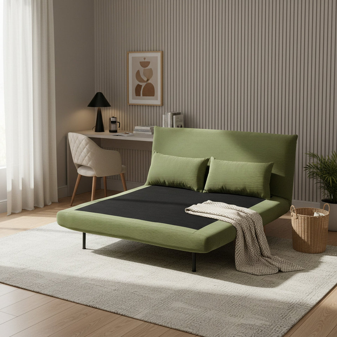 Hastings 2 Seat Fold-Out Sofa Bed - Olive