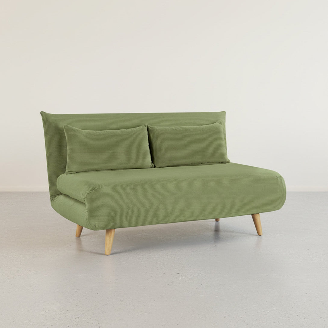Hastings 2 Seat Fold-Out Sofa Bed - Olive