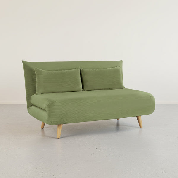 Hastings 2 Seat Fold-Out Sofa Bed - Olive