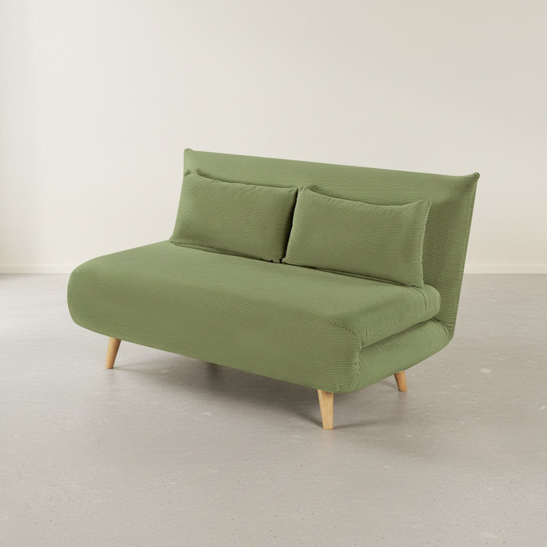 Hastings 2 Seat Fold-Out Sofa Bed - Olive