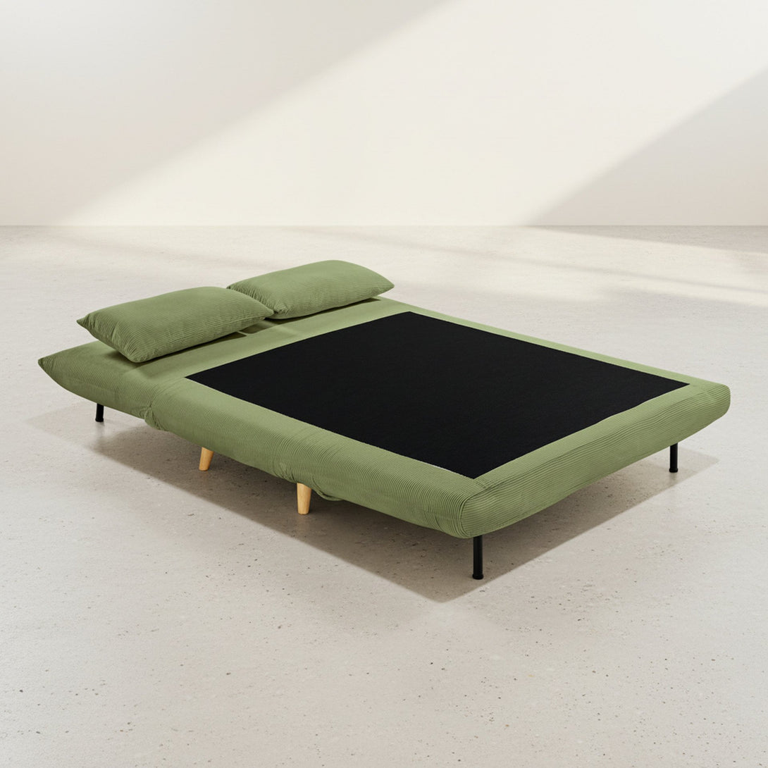 Hastings 2 Seat Fold-Out Sofa Bed - Olive