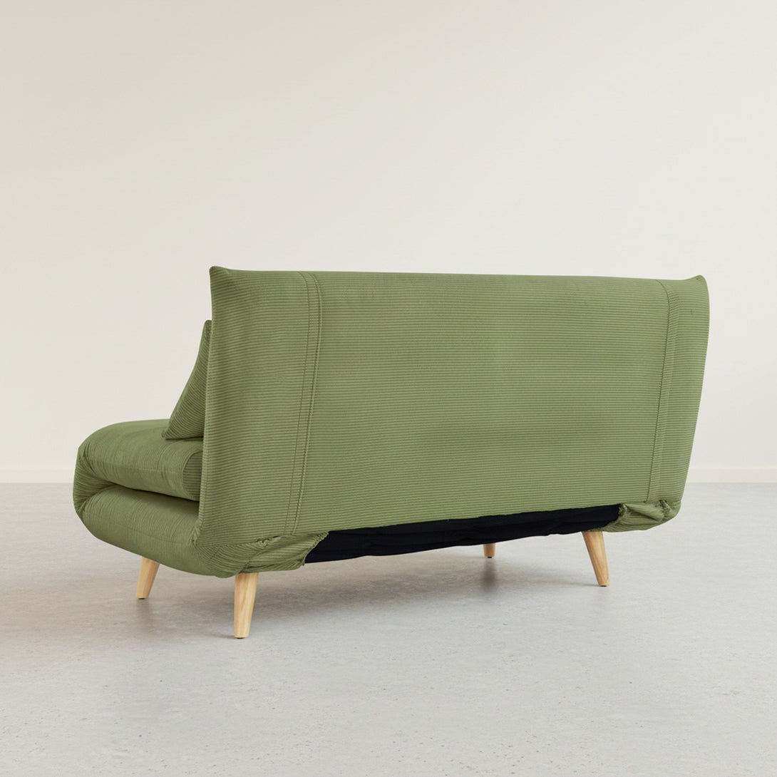 Hastings 2 Seat Fold-Out Sofa Bed - Olive