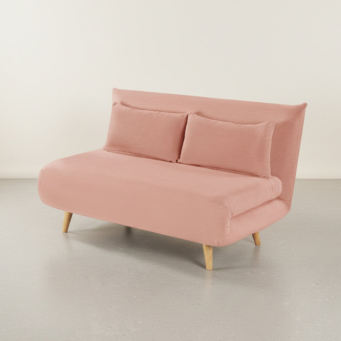 Hastings 2 Seat Fold-Out Sofa Bed - Pink