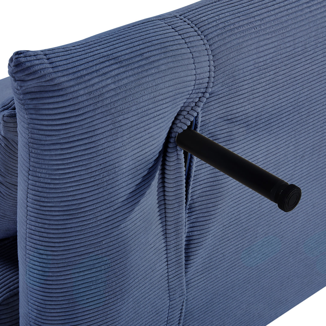 Hastings 2 Seater Fold-Out Sofa Bed - Navy Blue