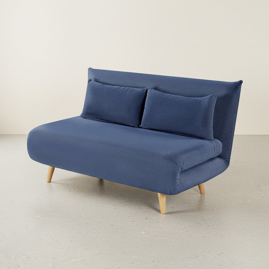 Hastings 2 Seat Fold-Out Sofa Bed - Navy Blue
