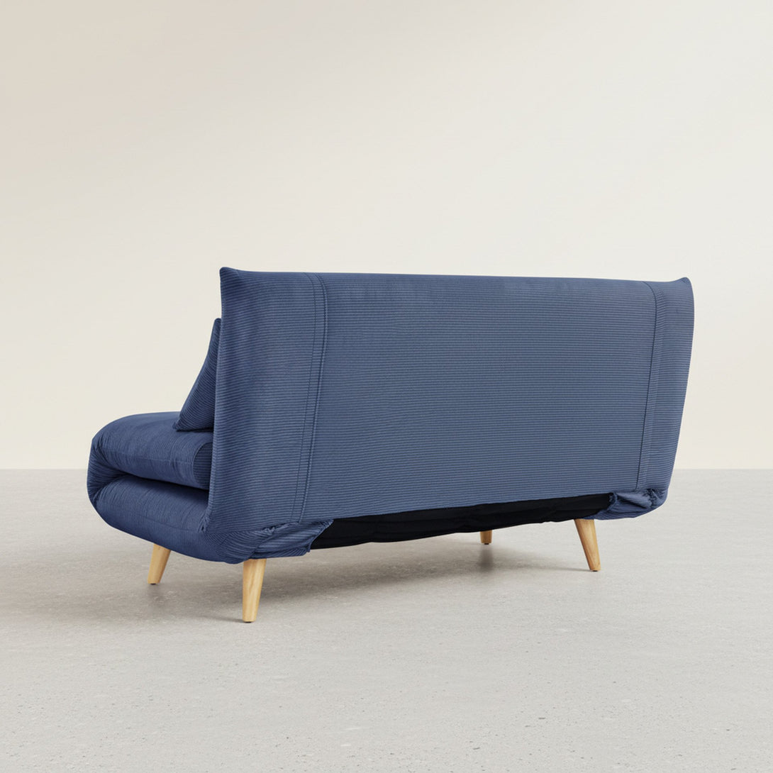 Hastings 2 Seat Fold-Out Sofa Bed - Navy Blue