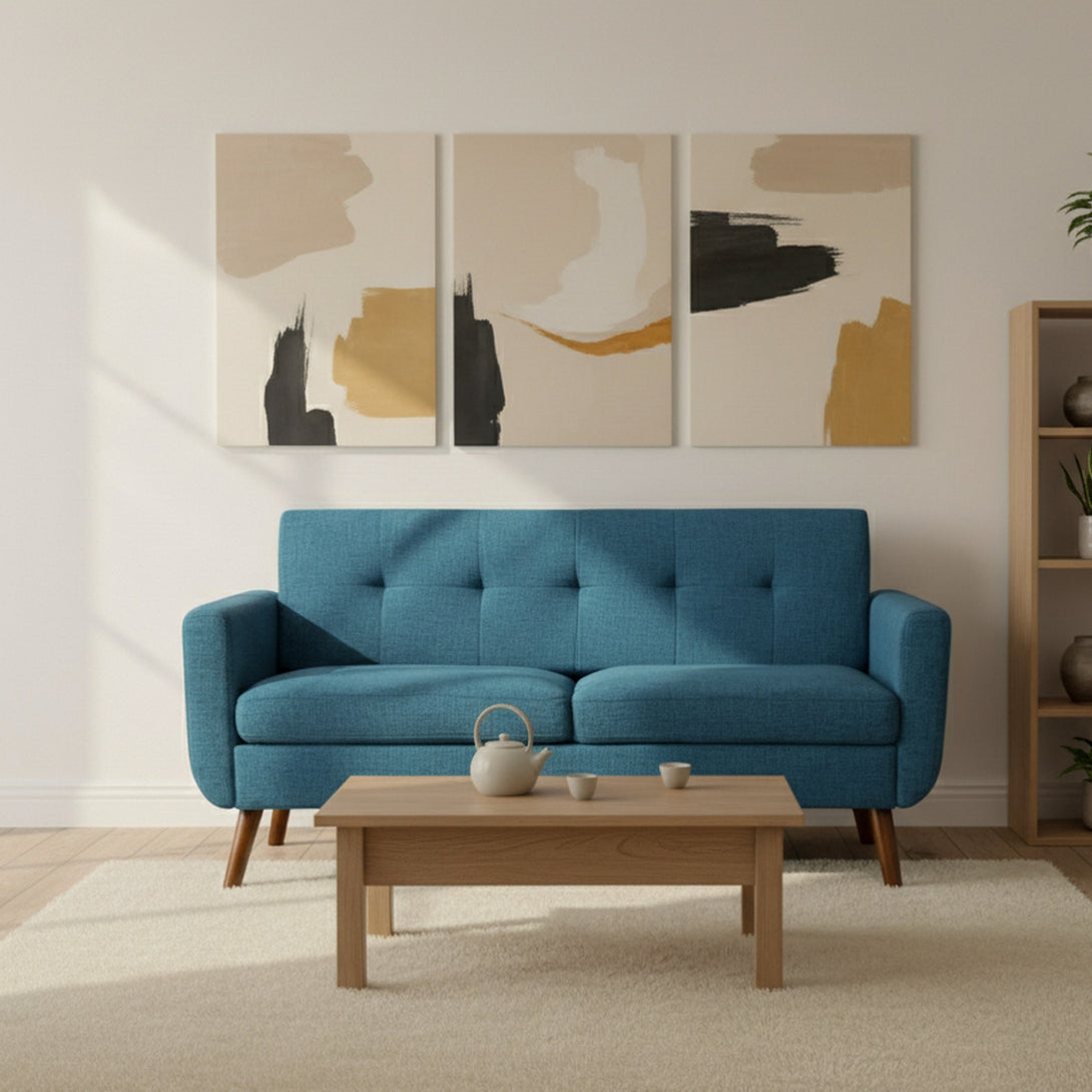 Vibe 2 Seater Sofa - Blue