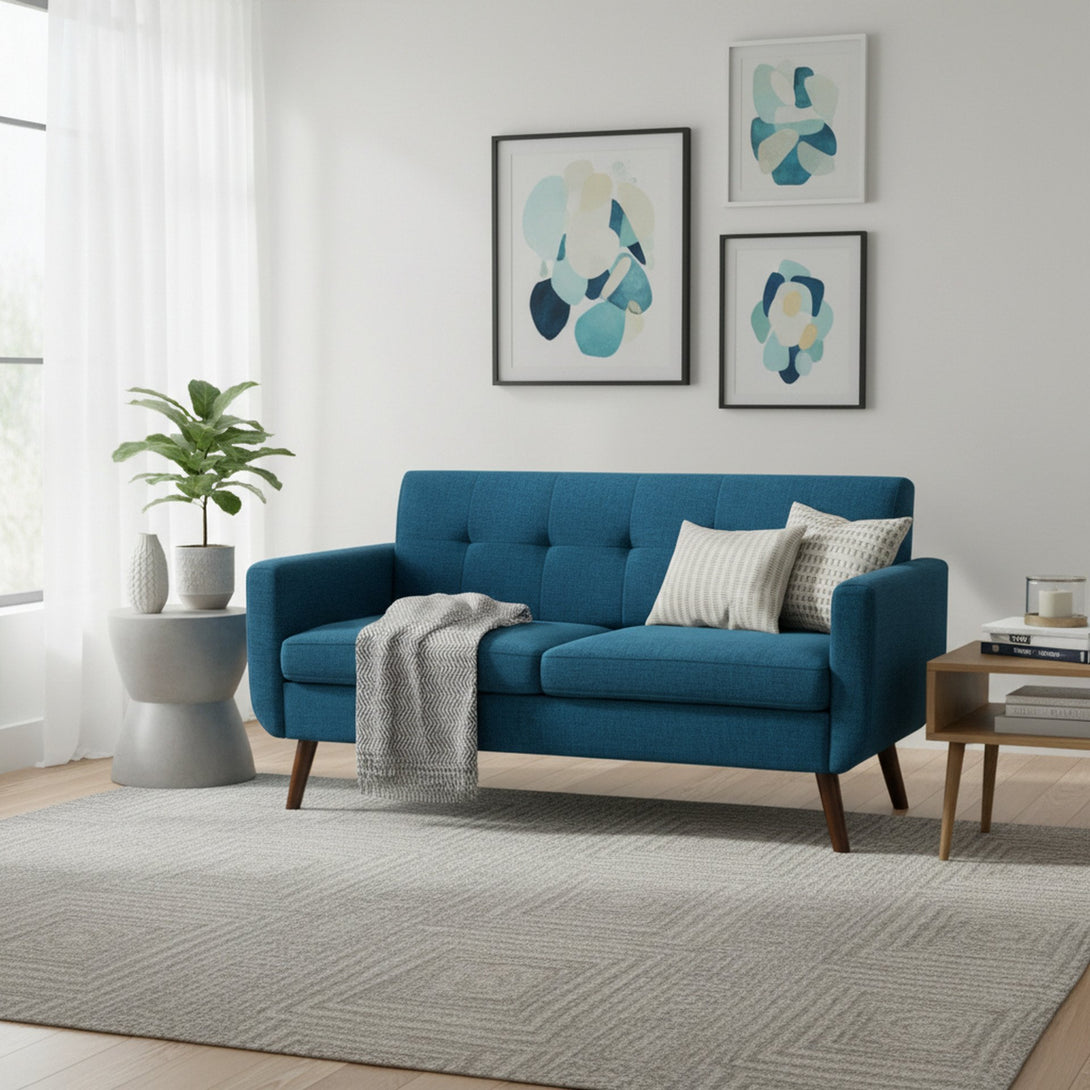 Vibe 2 Seater Sofa - Blue