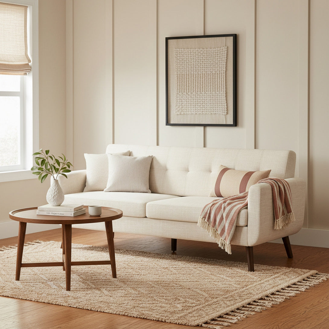 Vibe 3 Seater Sofa - Beige