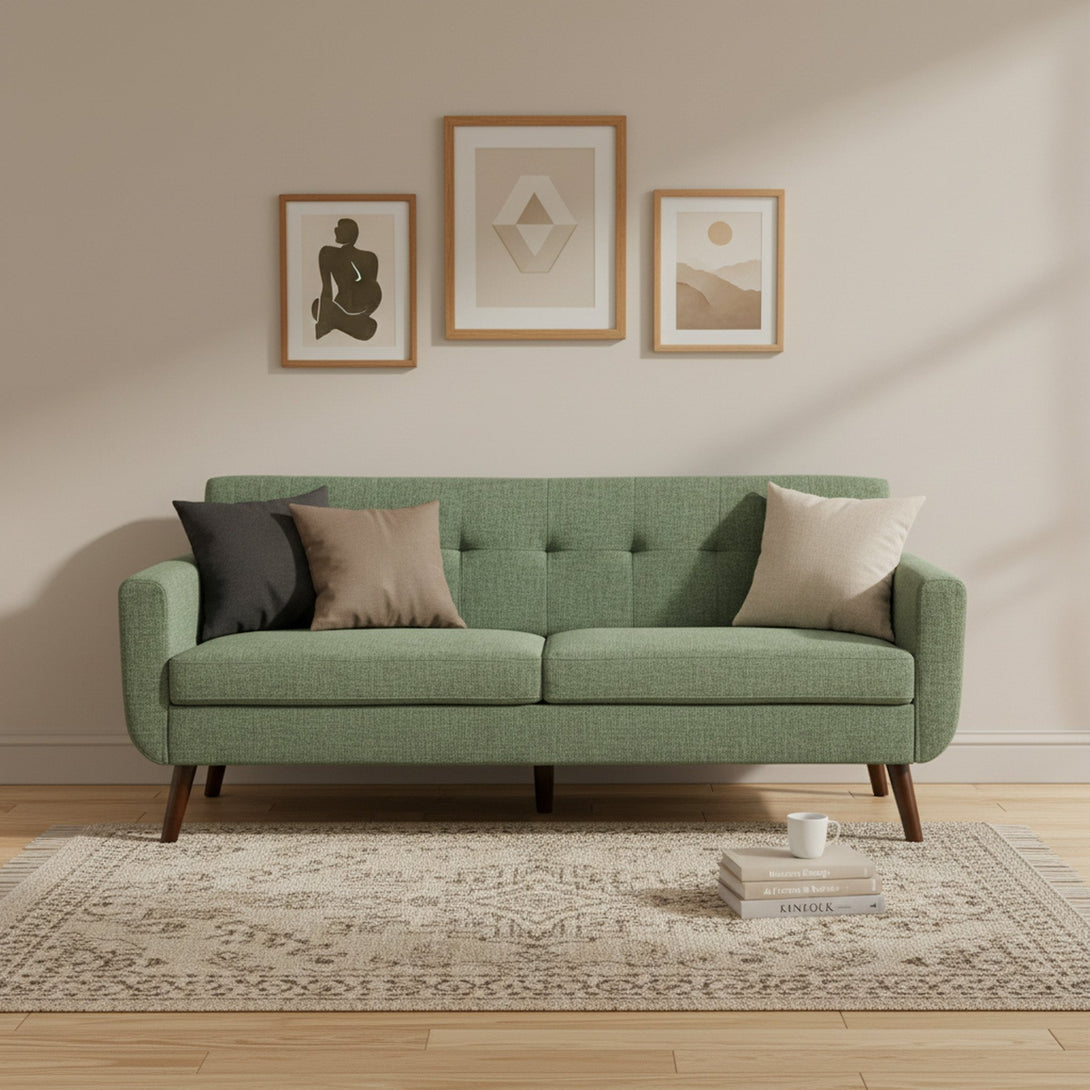 Vibe 3 Seater Sofa - Green