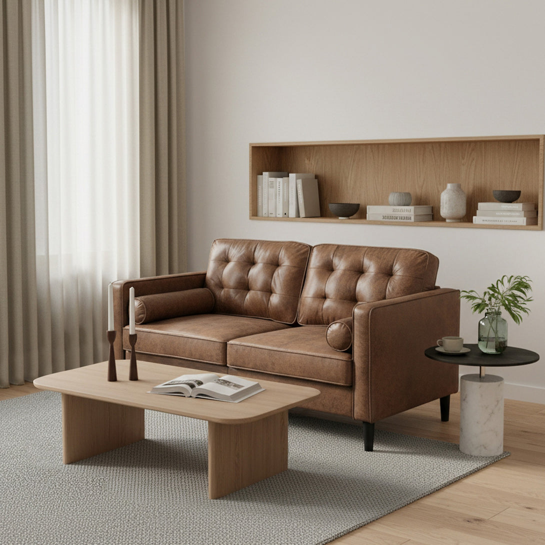Apex 2 Seater Sofa - Brown