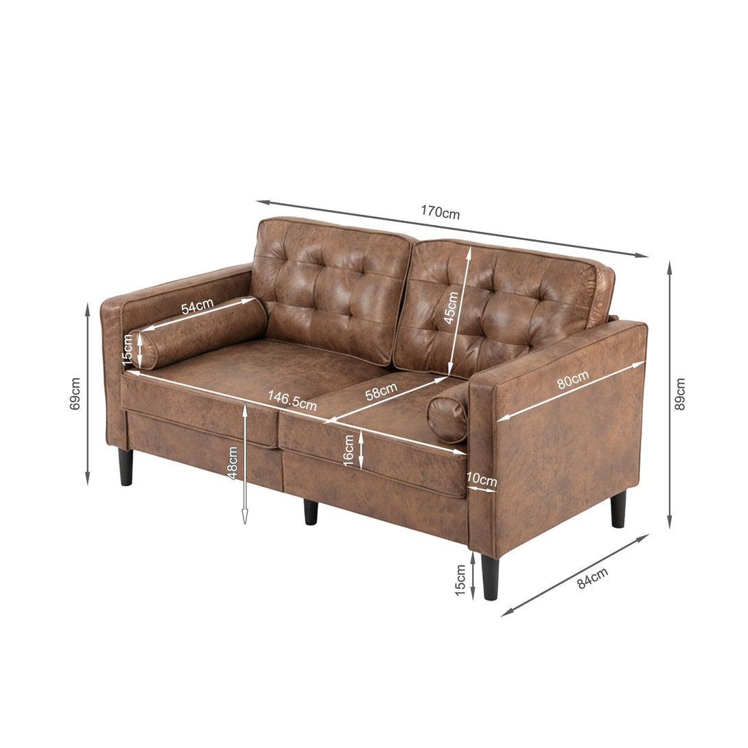 Apex 2 Seater Sofa - Brown