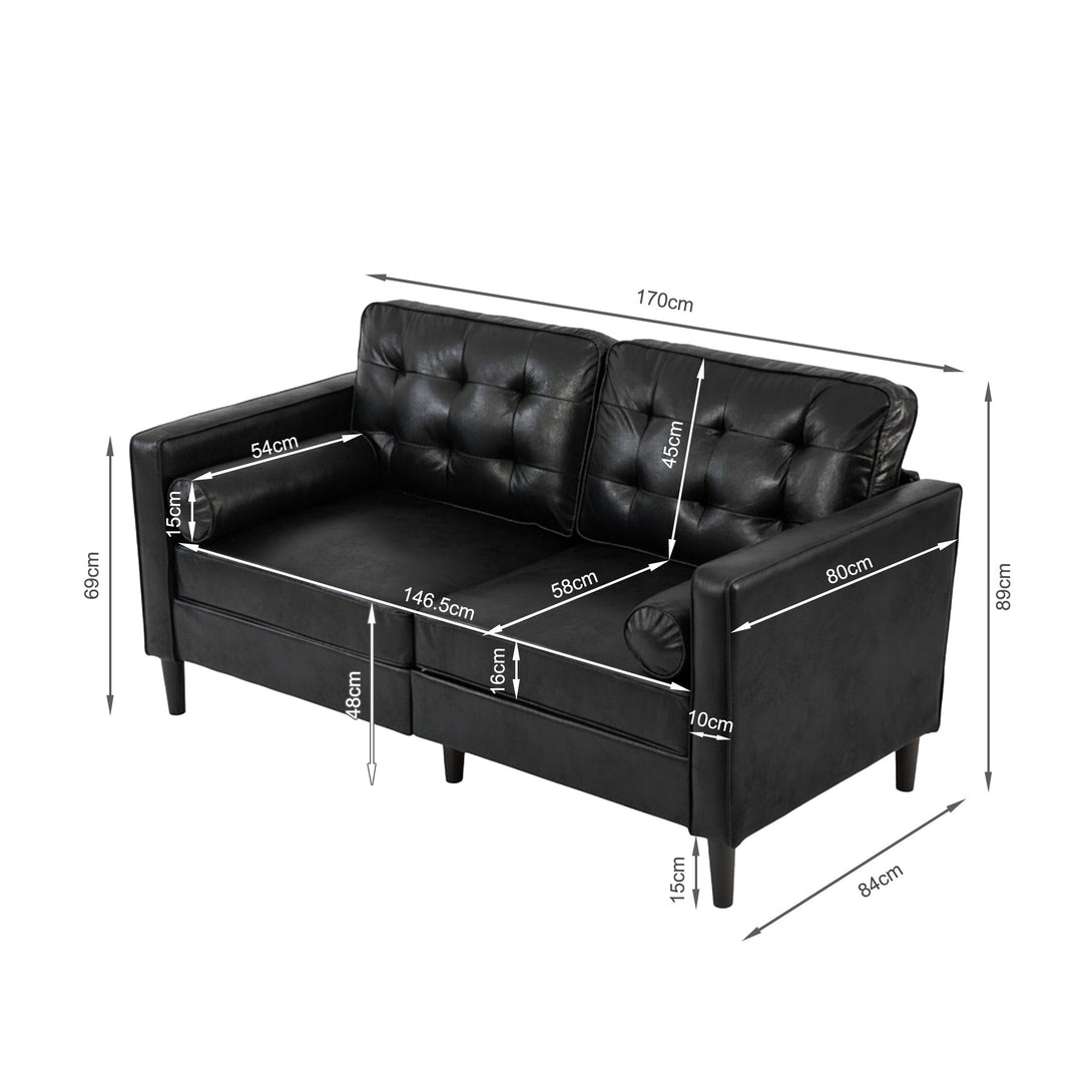 Apex 2 Seater Sofa - Black