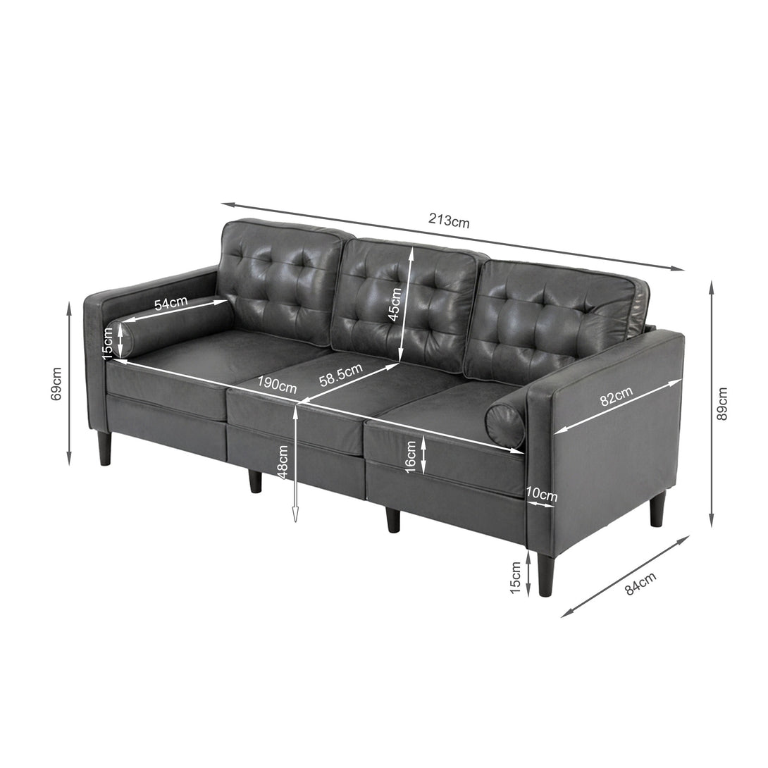 Apex 3 Seater Sofa - Dark Grey