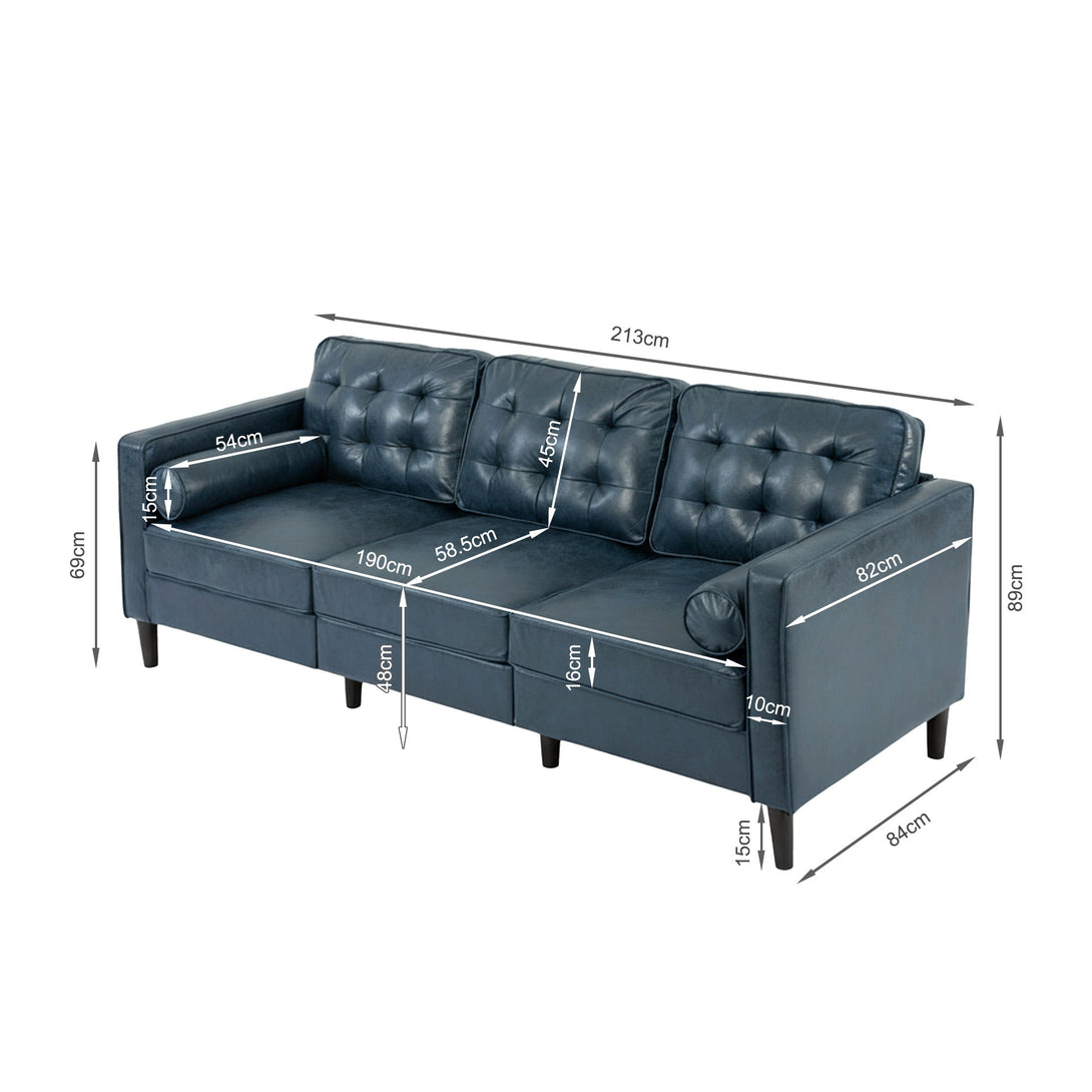 Apex 3 Seater Sofa - Blue