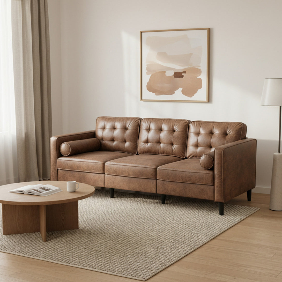 Apex 3 Seater Sofa - Brown
