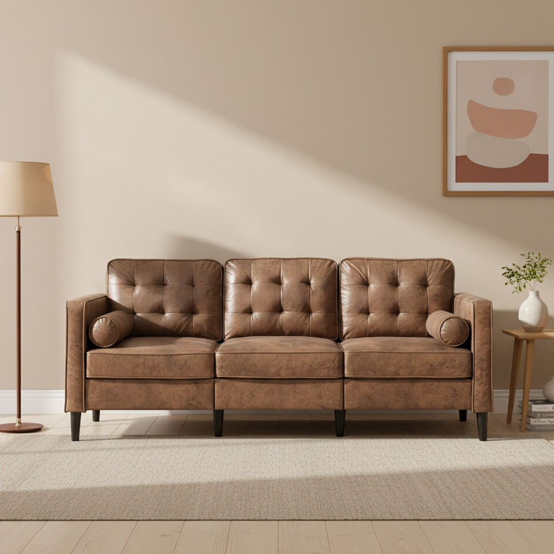 Apex 3 Seater Sofa - Brown