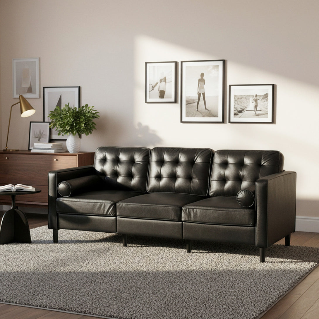 Apex 3 Seater Sofa - Black