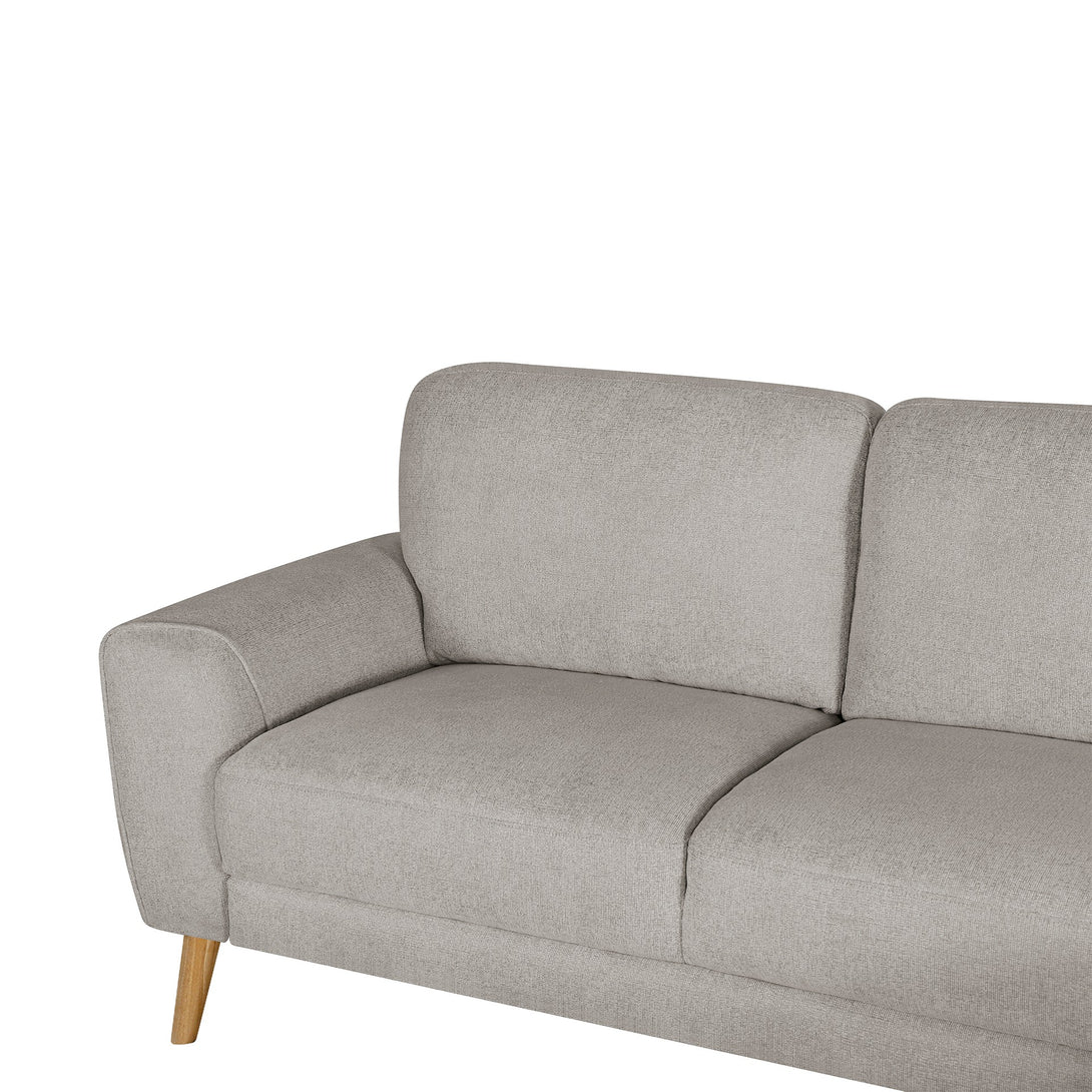 Luno 3 Seater Sofa with Right Facing Chaise - Beige
