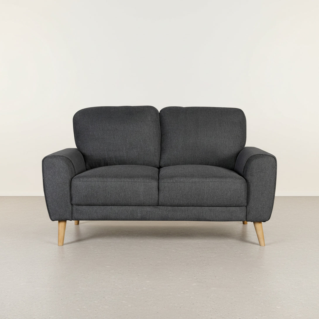 Suki Linen 2 Seater Sofa - Dark Grey