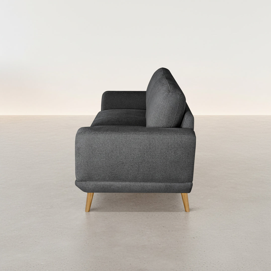 Tova Chenille 2 Seater Sofa - Dark Grey