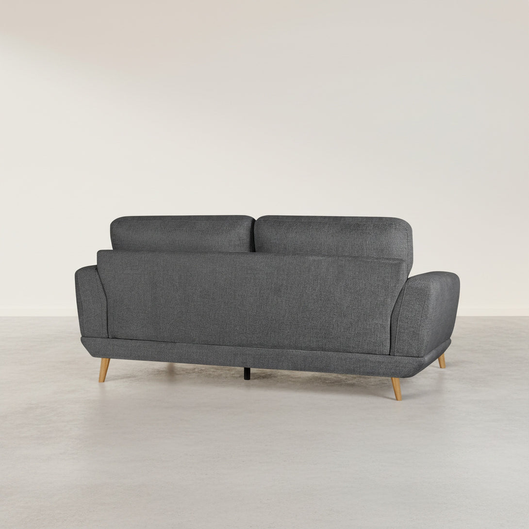 Tova Chenille 2 Seater Sofa - Dark Grey