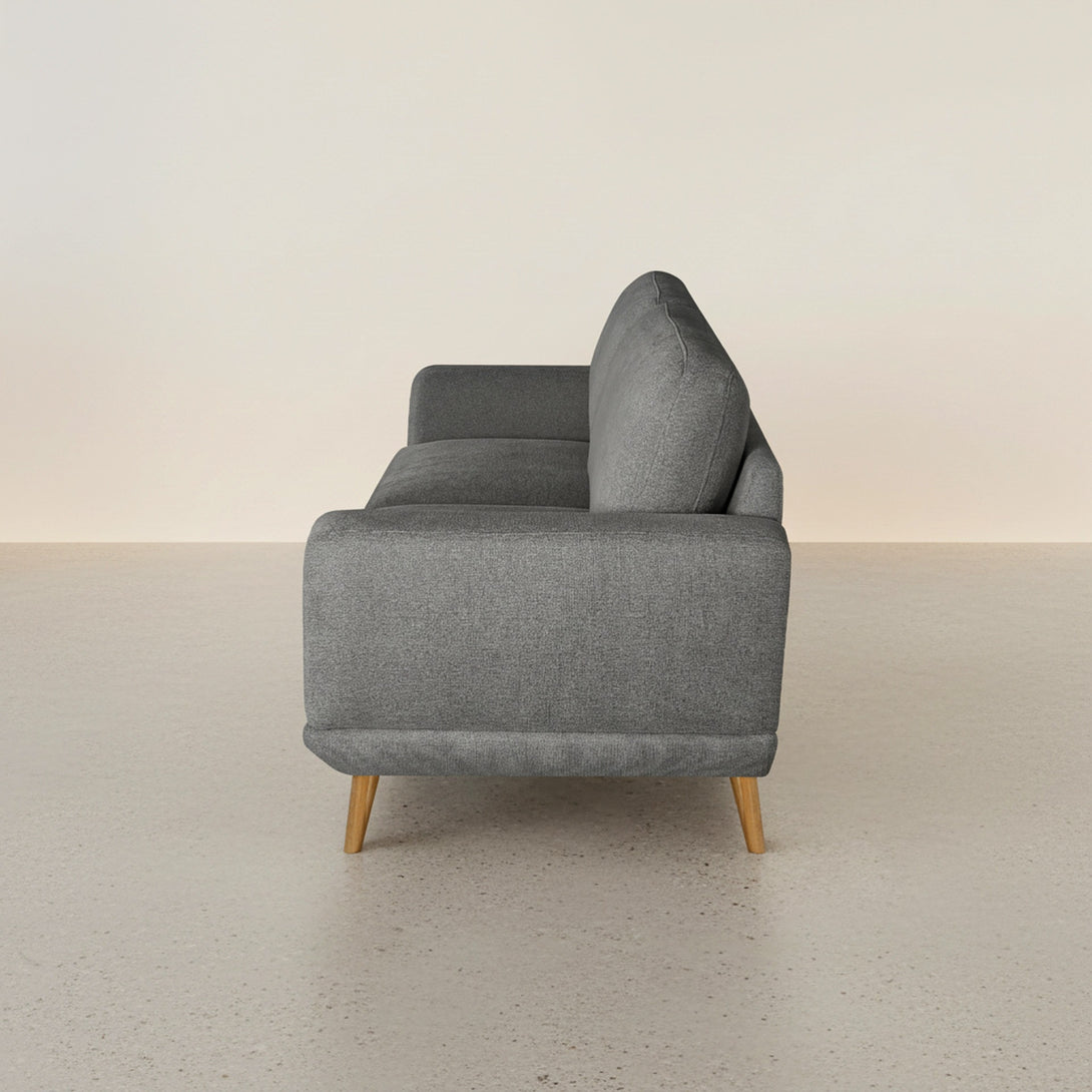 Tova Chenille 2 Seater Sofa - Ash Grey