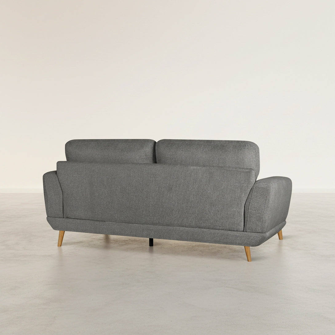 Tova Chenille 2 Seater Sofa - Ash Grey