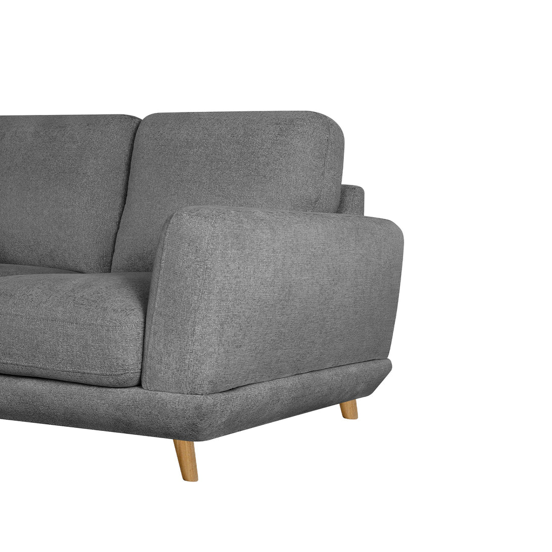Tova Chenille 2 Seater Sofa - Ash Grey