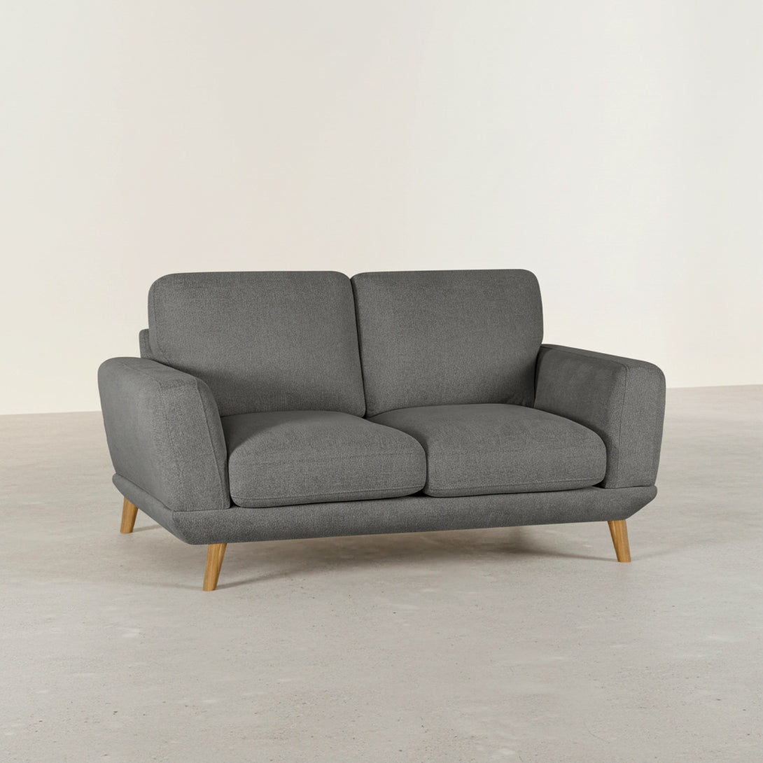 Tova Chenille 2 Seater Sofa - Ash Grey